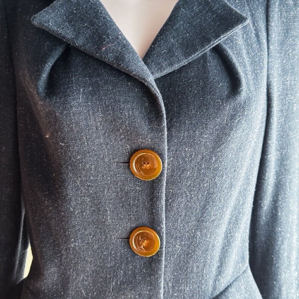 Vivienne Westwood Dust Blue Grey Lightweight Wool Blend Coat 46/M - Picture 4 of 13